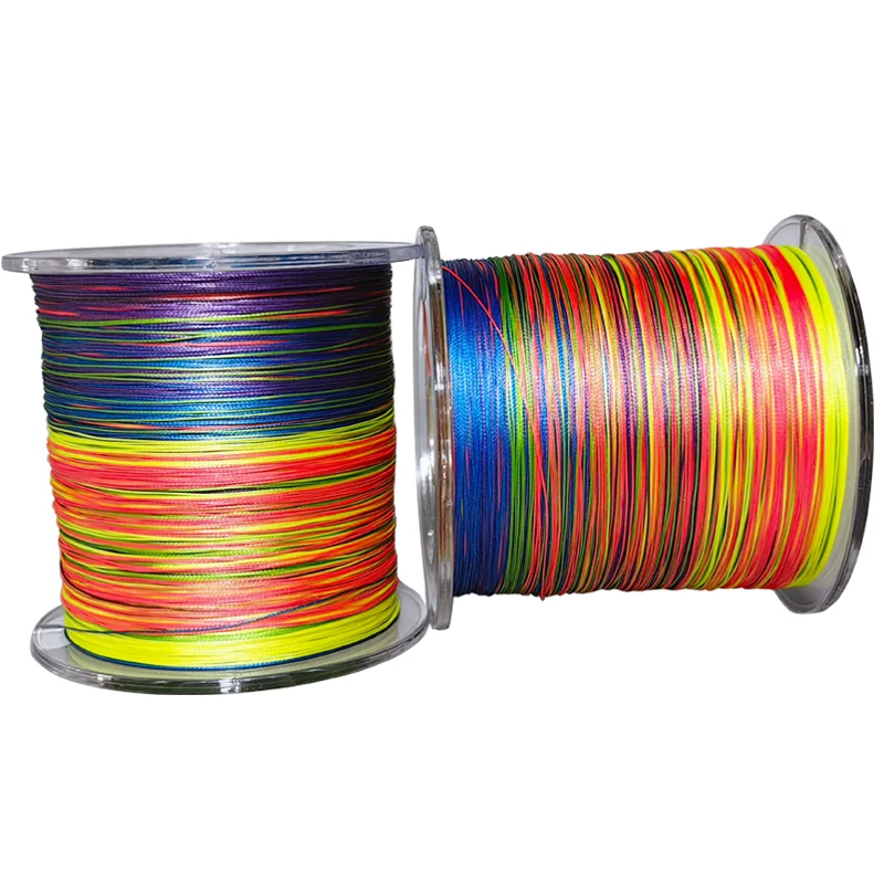 Factory Wholesales 100% PE Braided Fishing Line colorful Monofilament
