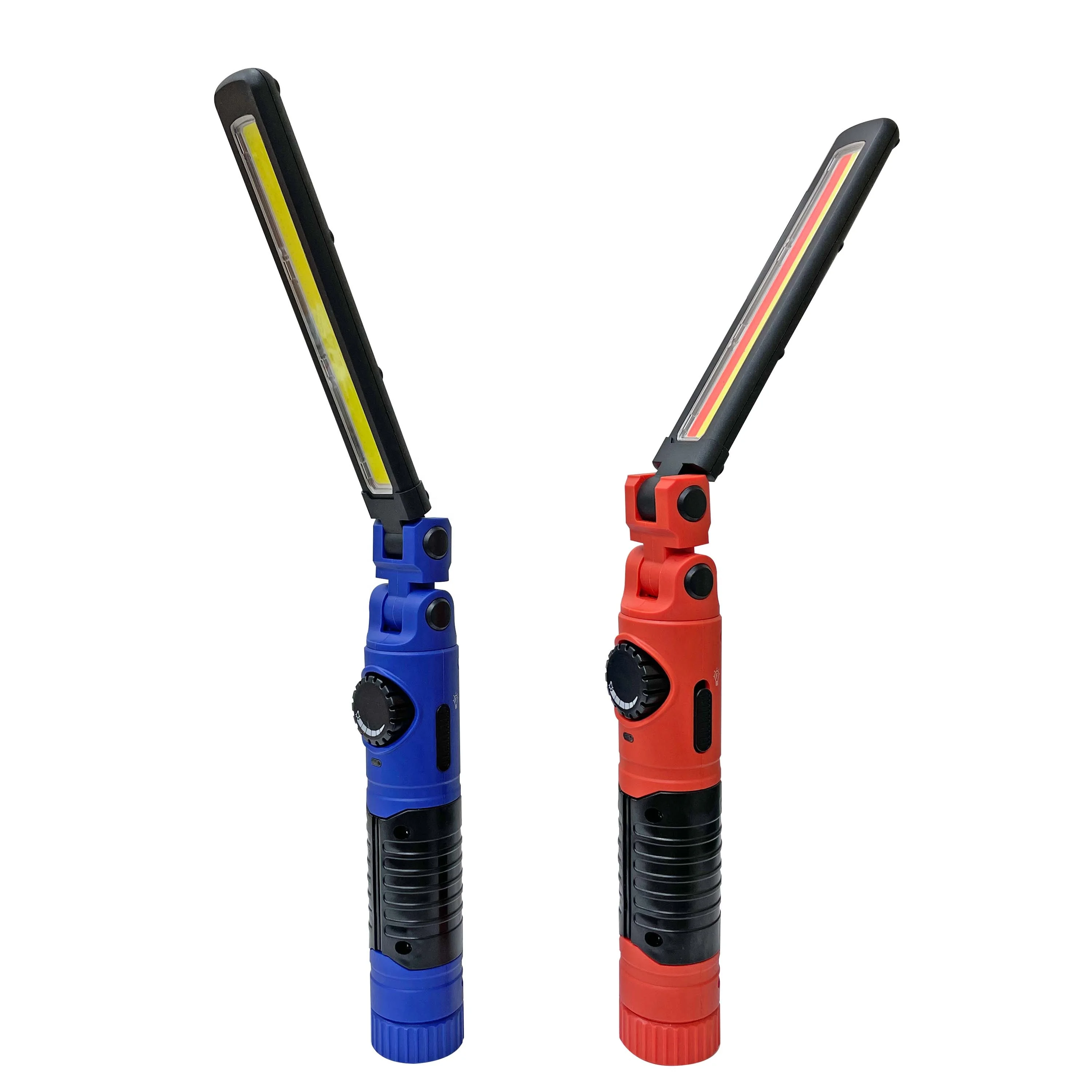 5W Rechargeable LED Working Light 2pcs Set with White / Warning Light