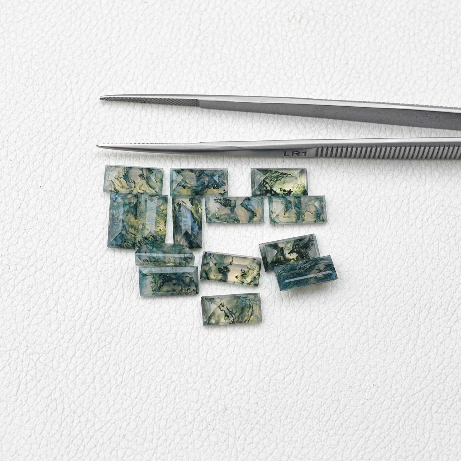 Green Moss Agate Faceted Baguette Cut Loose Gemstone Best Quality Wholesale Price 3x6mm To 8x16mm Most Trending Items Right Now