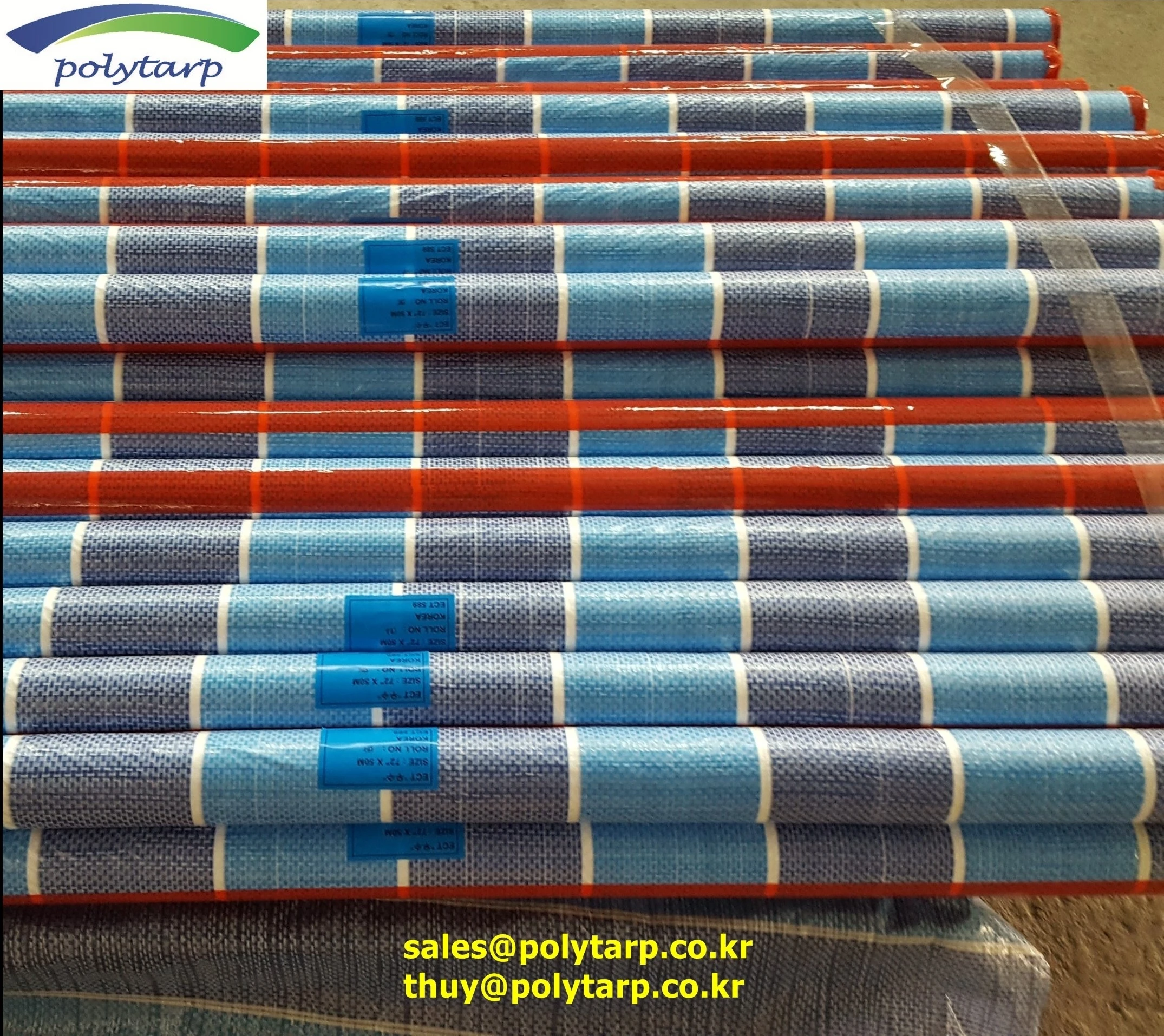 PE Tarpaulin made in Vietnam by Korean company - High quality - Competitive price - Customized requirement