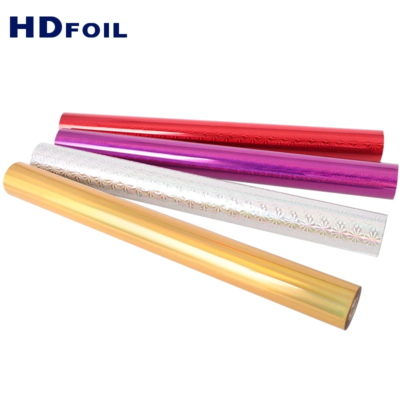 Factory Direct Price Gold Sliver PVC ABS Print Glaze Over-Printable Hot Stamping Foil