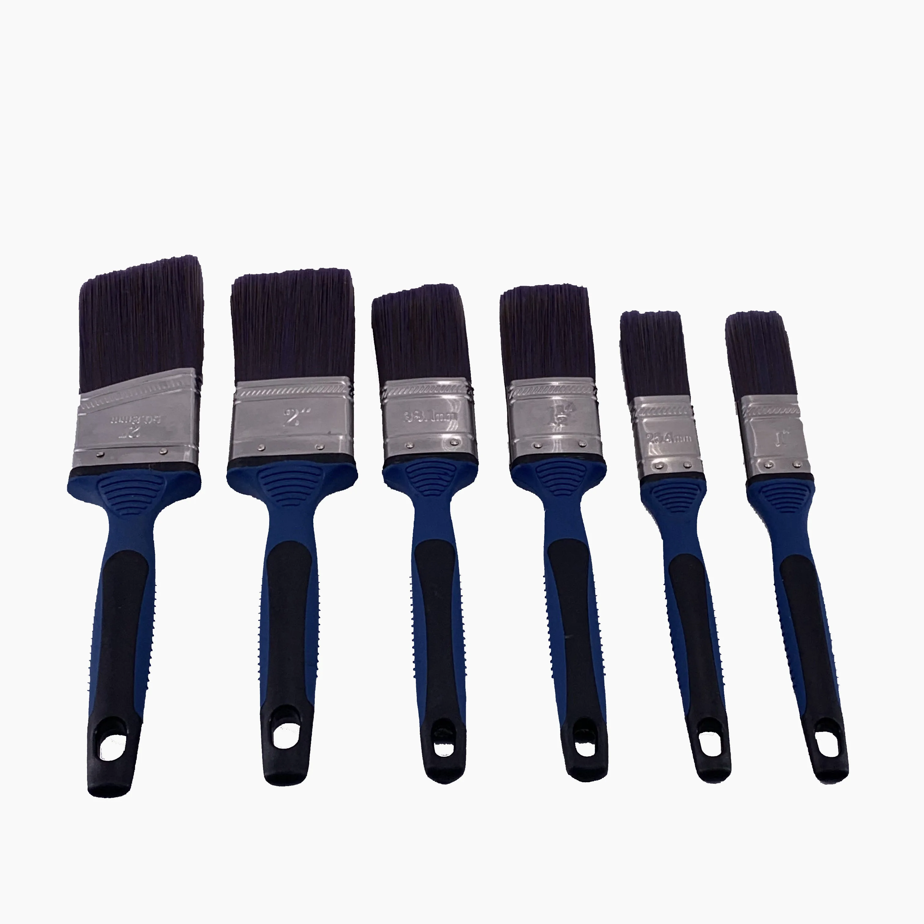 Semi-Pro Brush  6-Piece  High Elasticity China Nylon Bristle Paint Brush Different Size Acrylic Oil Painting Tools