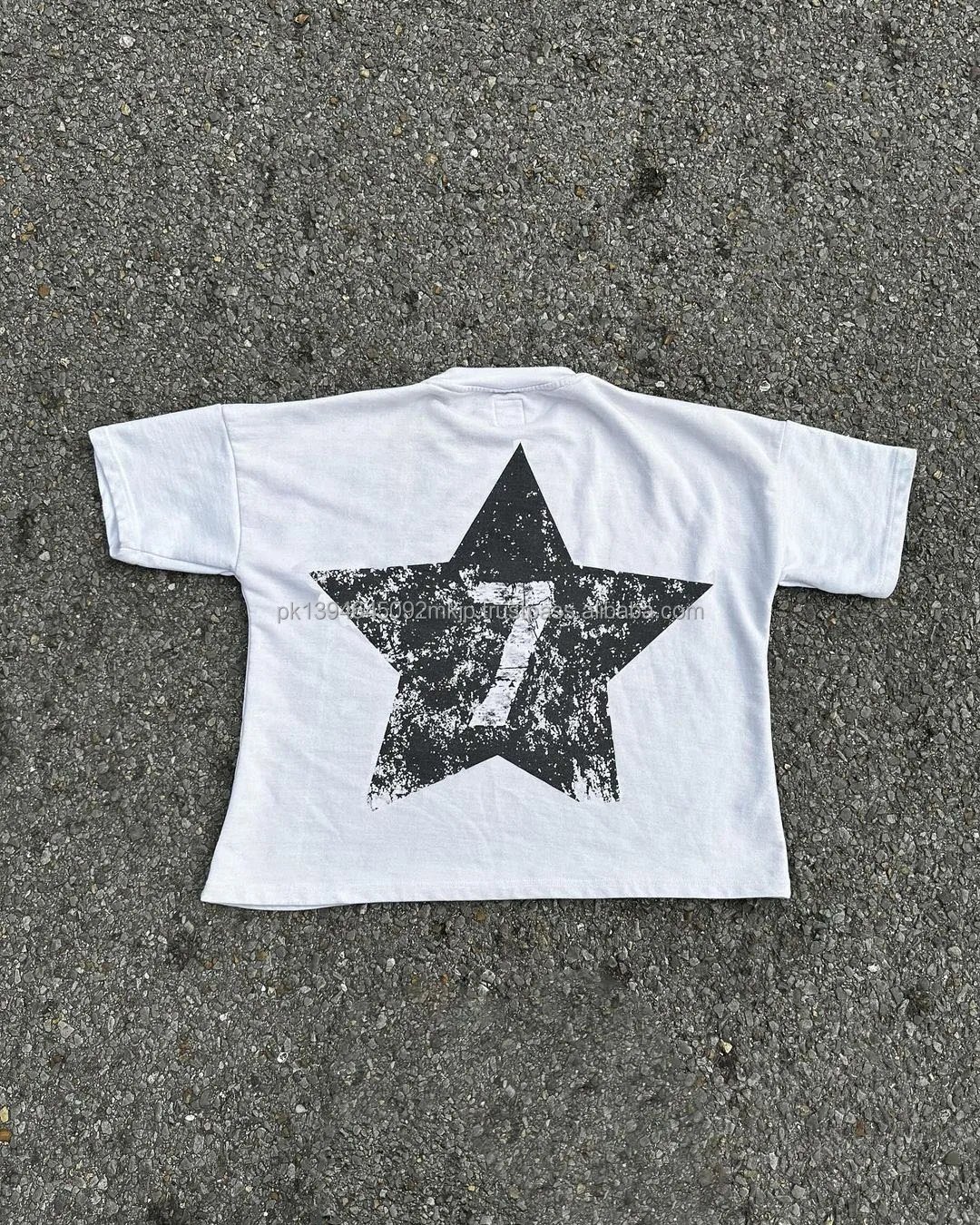 High Quality Custom Logo Screen DTG Printing 100% Cotton 260GSM Drop Shoulder Cropped Length Box Fit men Oversize T-Shirt