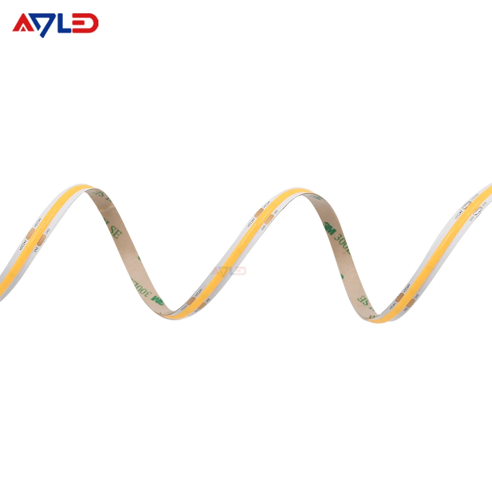 High Efficiency Cob DC24V Flexible LED strip Light 480leds/m 1300lm/m with 3-Year Warranty White IP20 Rated CE/ROHS Listed