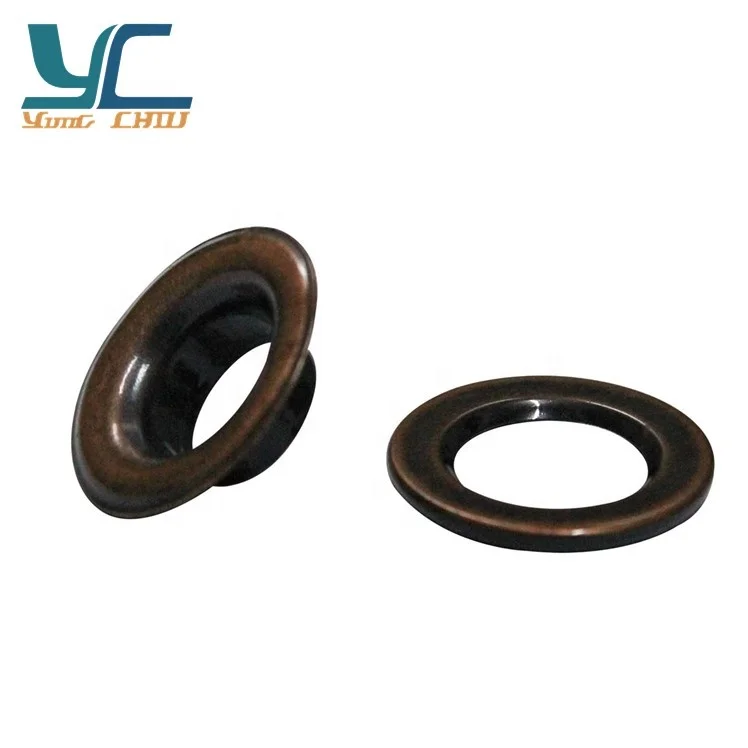 Круглые латунные петли для одежды 10