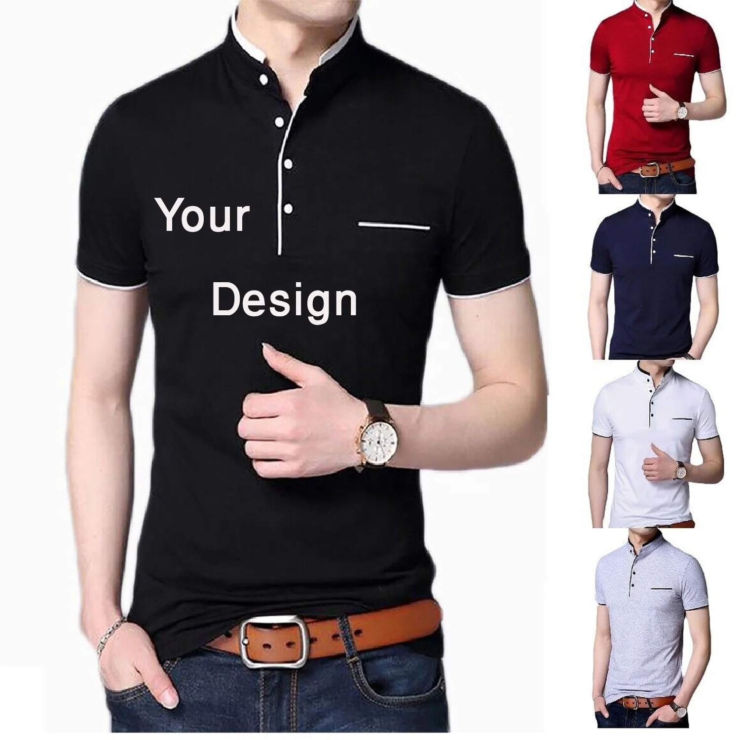 Fashionable dress For Men Clothes High Quality Wholesale Custom Certified Organic Cotton shirts Top Quality Design polo shirt
