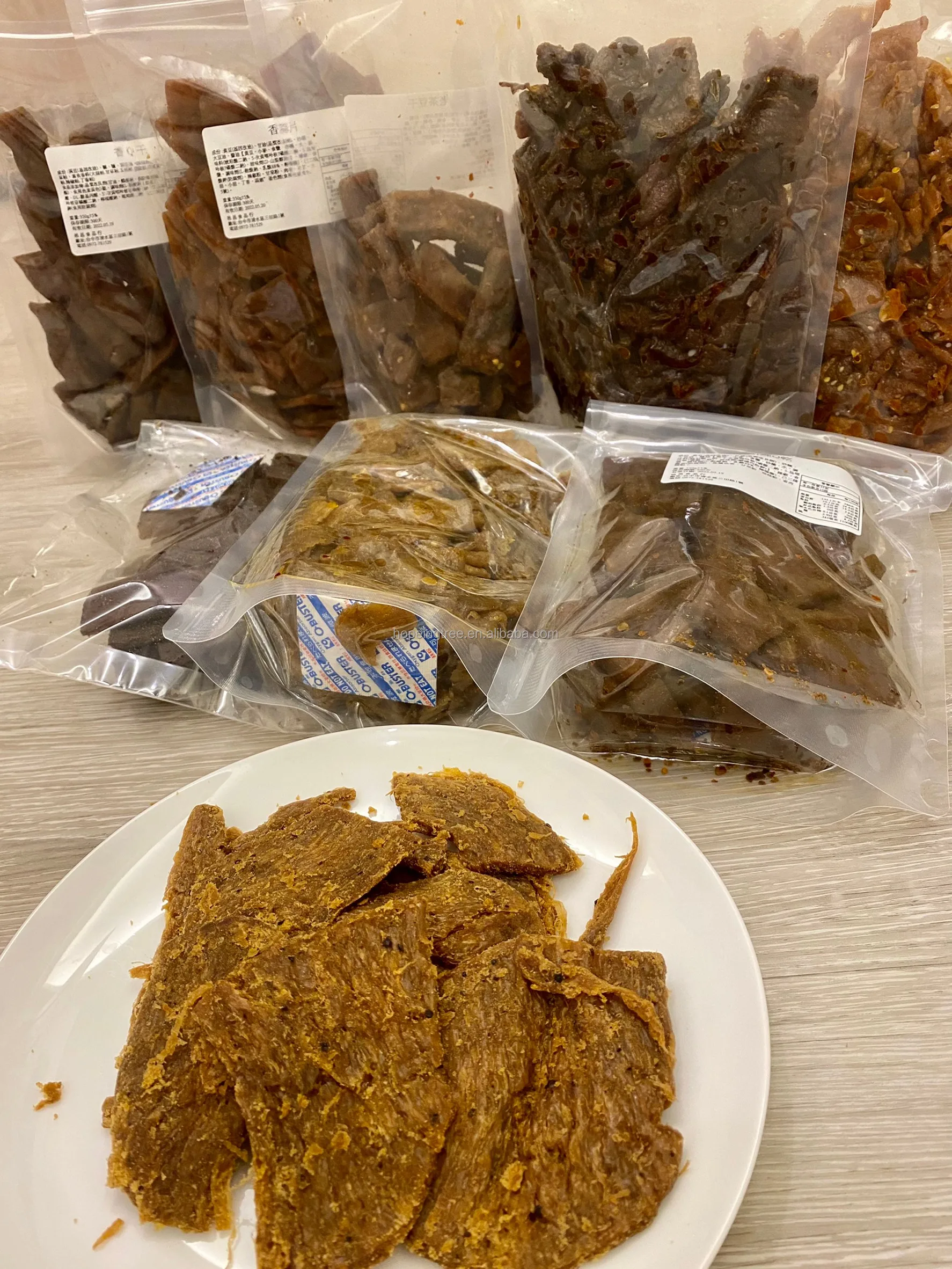 Dried Bean Curd With  Vegetarian Flavors Vegetarian beef Original High quality produced in Taiwan