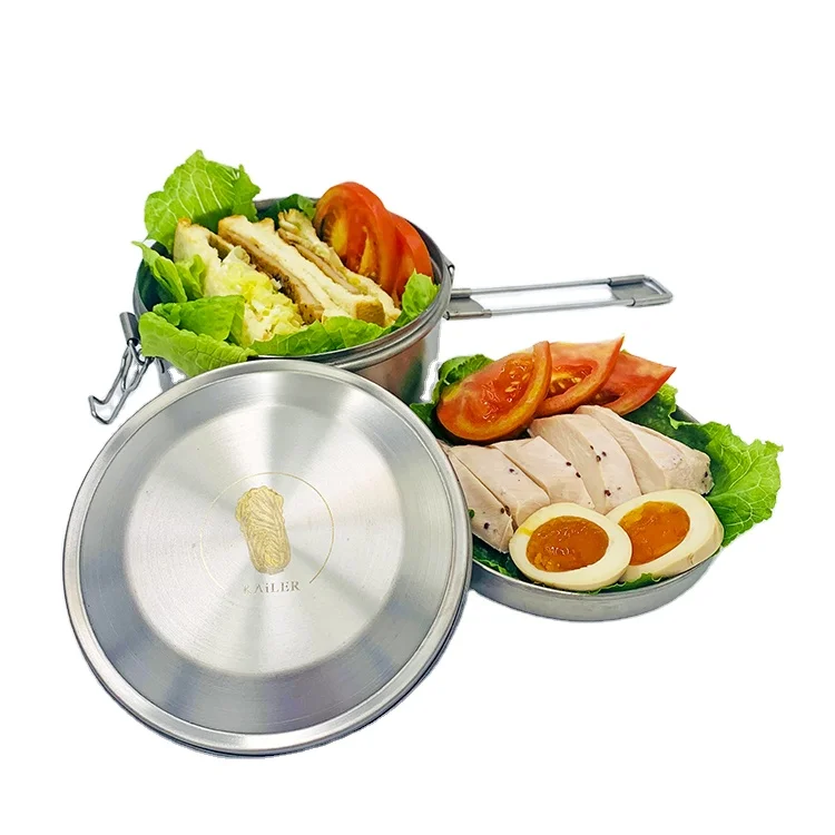 MIT TITANIUM Two-Tiers LUNCH BOX for adults