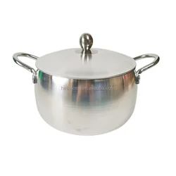 Hot Selling 5pcs 16 18 20 22 24 cm Aluminum Cookware Cooking Pot Set With Belly Lid