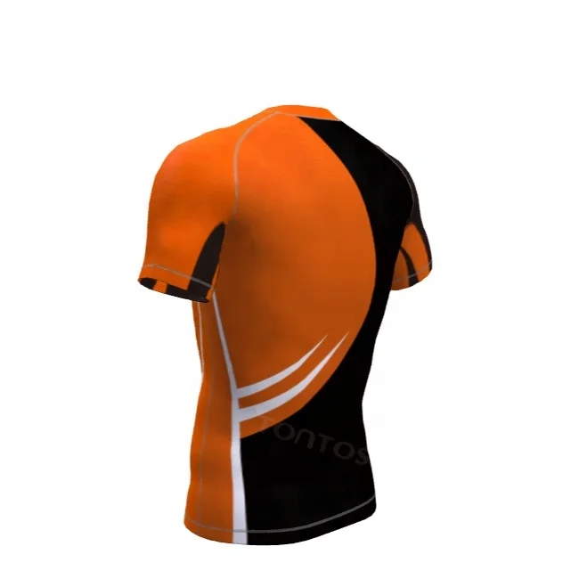 Short Sleeve Custom Logo Mma Bjj Compression Shirt Sublimated Jiu Jitsu Rash Guards Design Your Own Custom Rash Guard