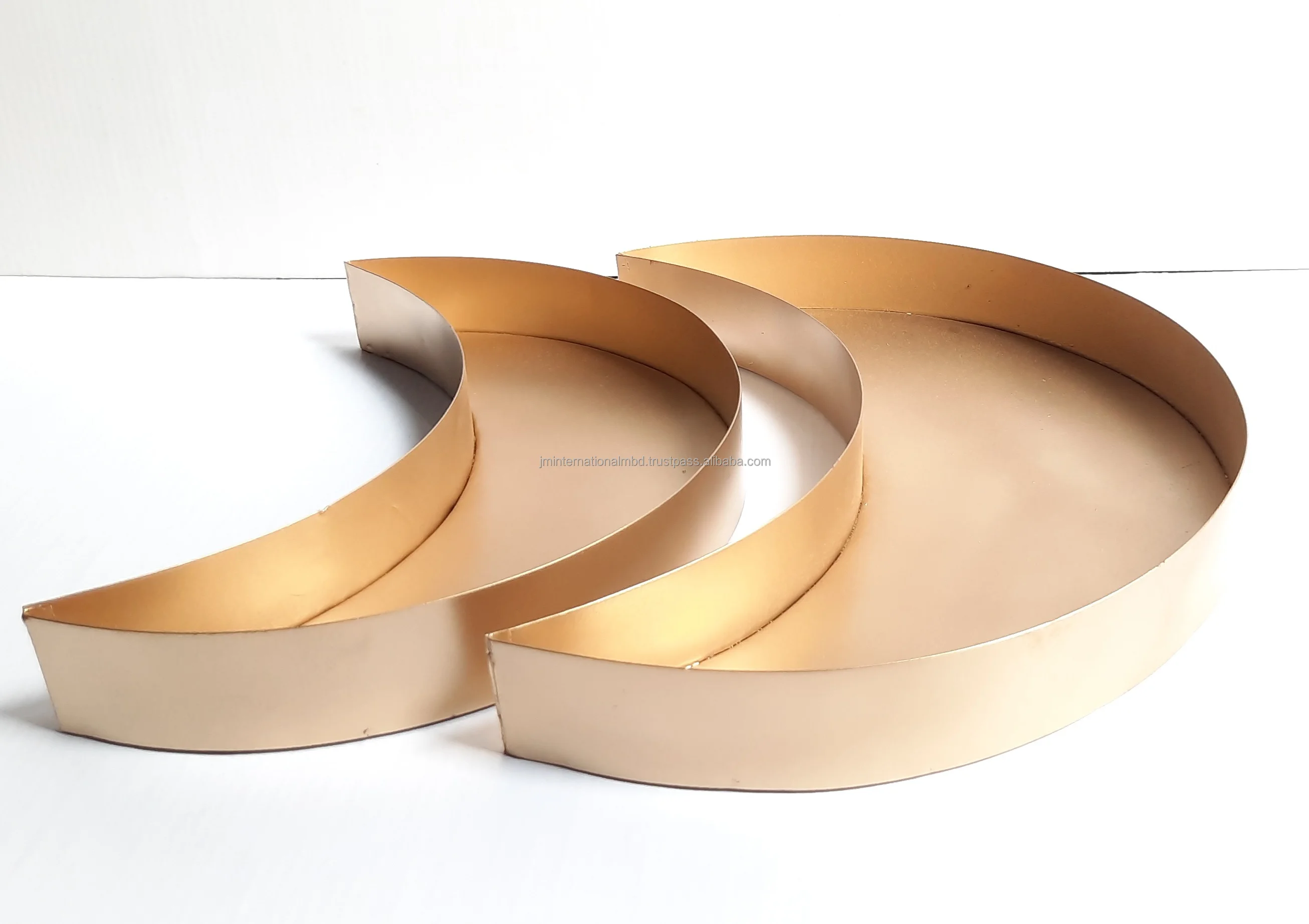 MOON SHAPE Ramadan dates chocolate  metal tray