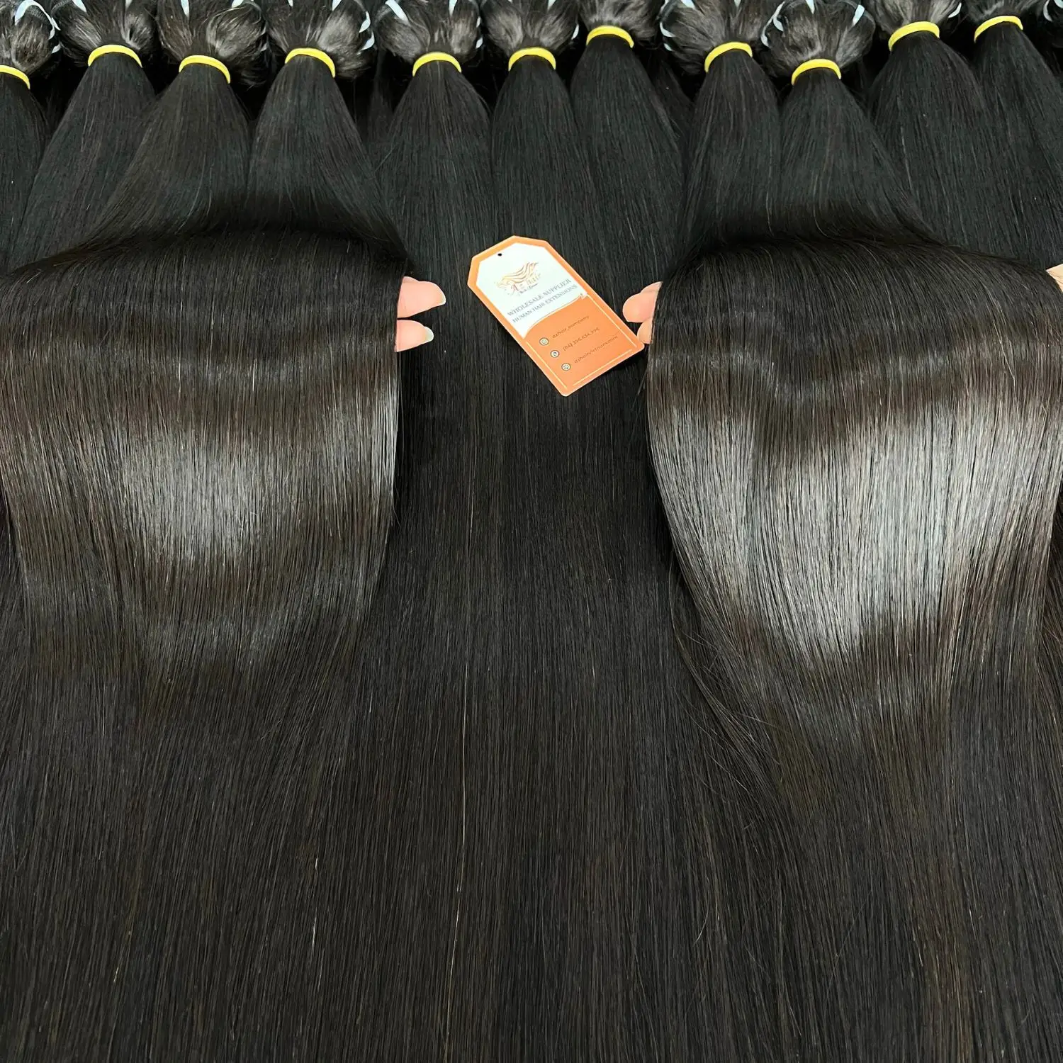 Wholesale Supplier Vietnamese Raw Hair Unprocessed Virgin Natural Super Silky Bone Straight And Wavy Double Drawn Hair Bundles