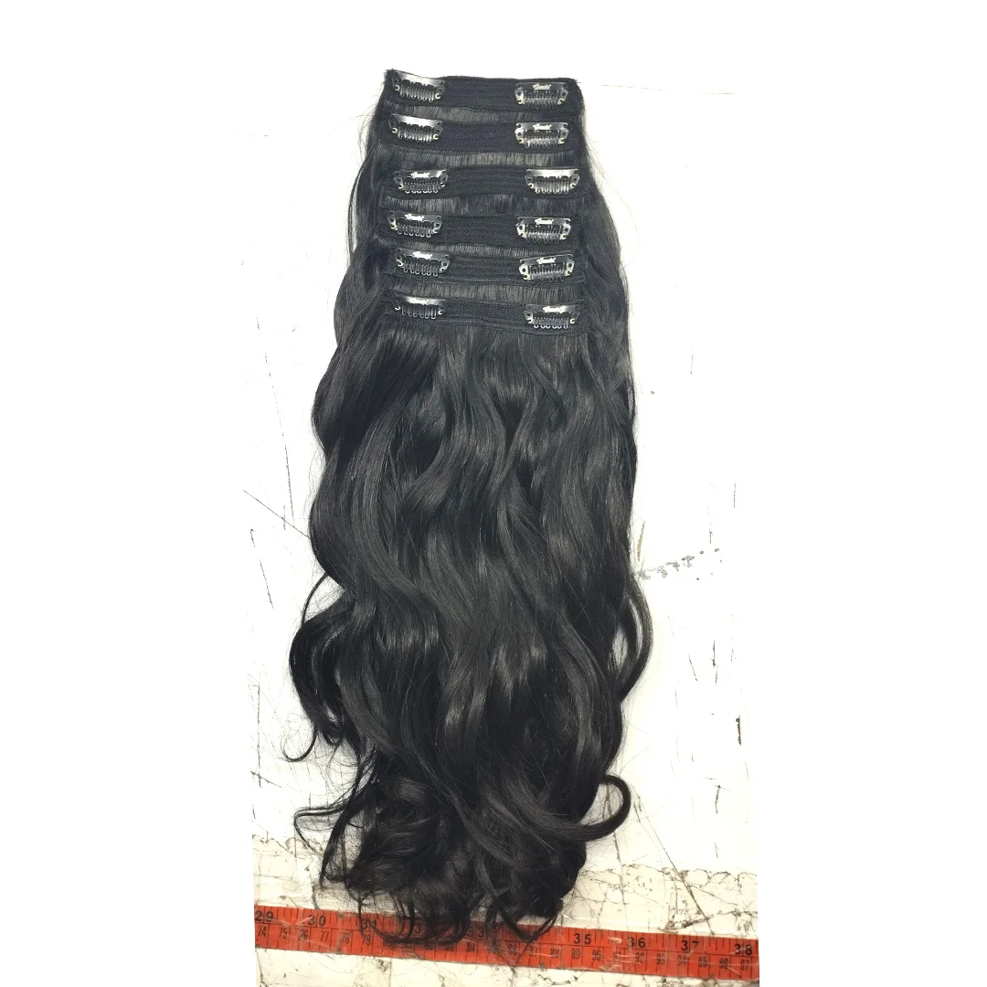 INDIAN CLIP IN HAIR EXTENSIONS WITH ALIGNED CUTICLES 100% RAW HAIR