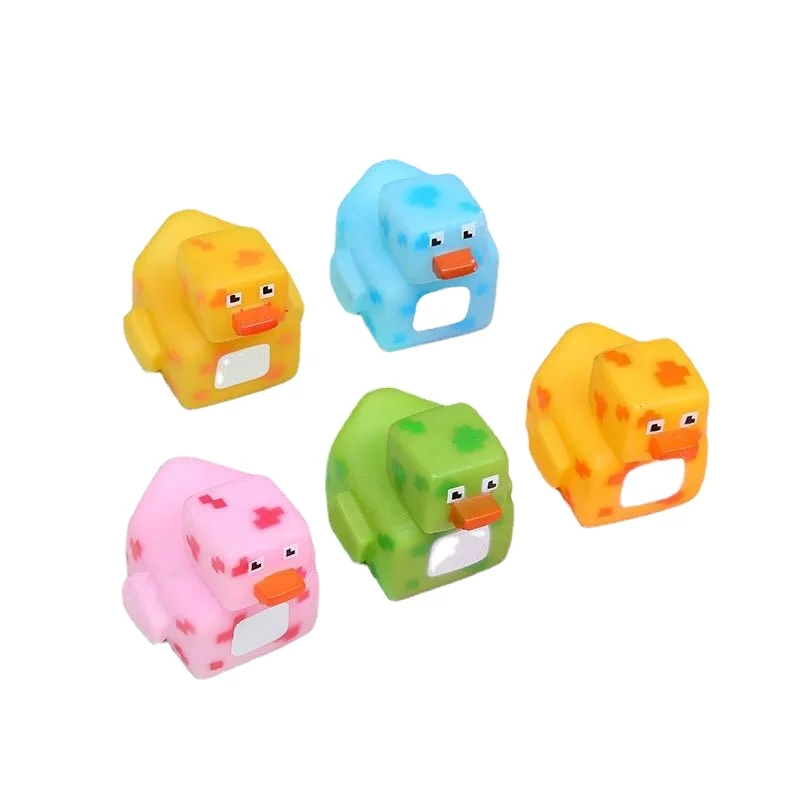 Пользовательская резиновая утка с 3d художественным дизайном рекламная пользовательским логотипом пластиковая плавающая детская для ванны игрушка