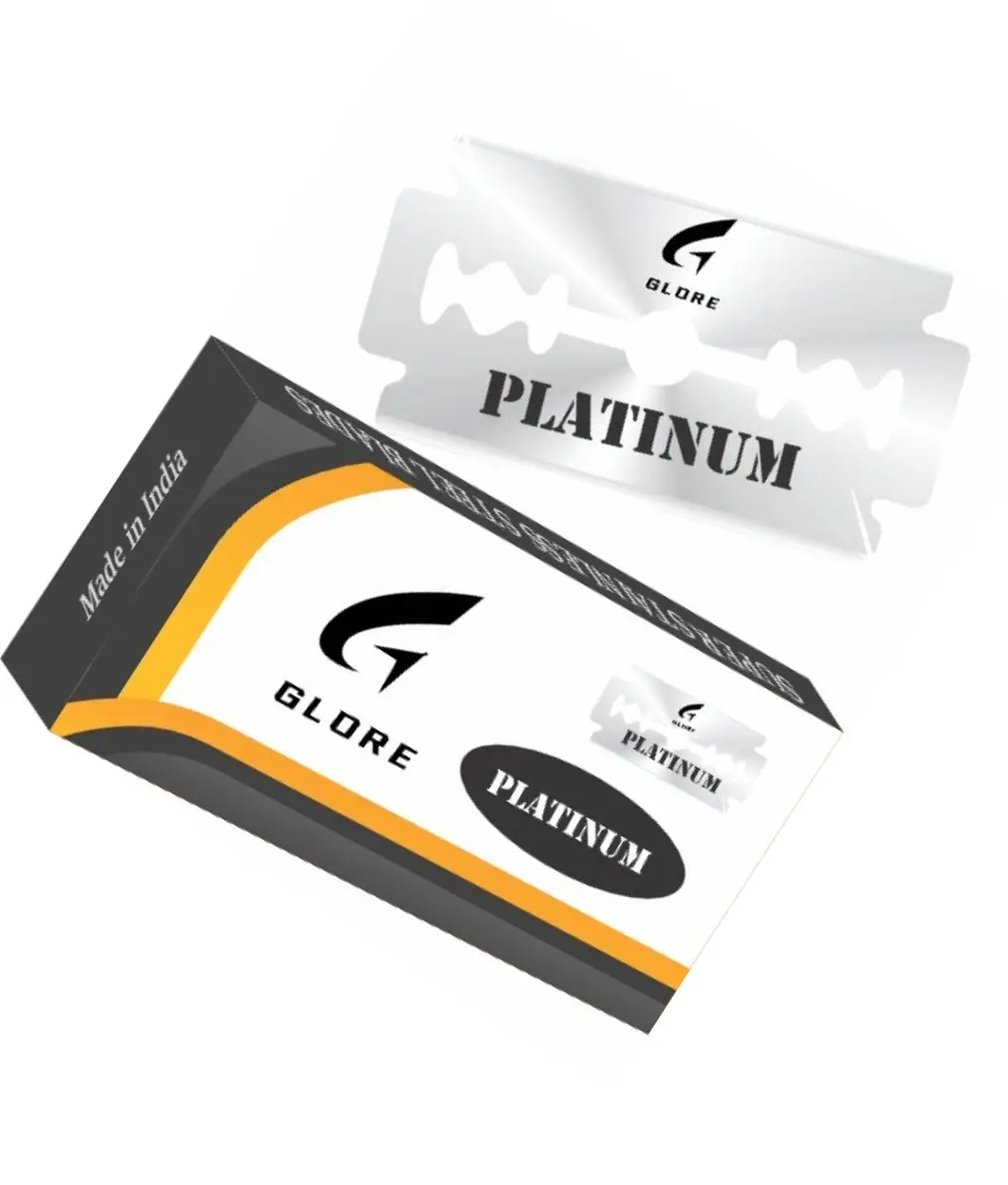 High Quality Platinum Coated Stainless Steel Shave Blade Durable for Smooth Shaving Experience Manufactured in India