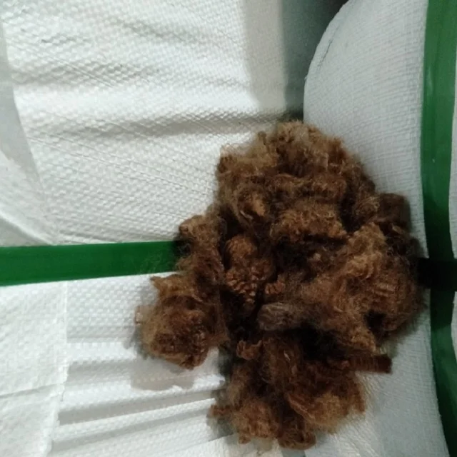 7D-15D HS Brown Polyester Staple Fiber Vikohasan Manufacturer and synthetic fiber and GRS recycled polyester fibre