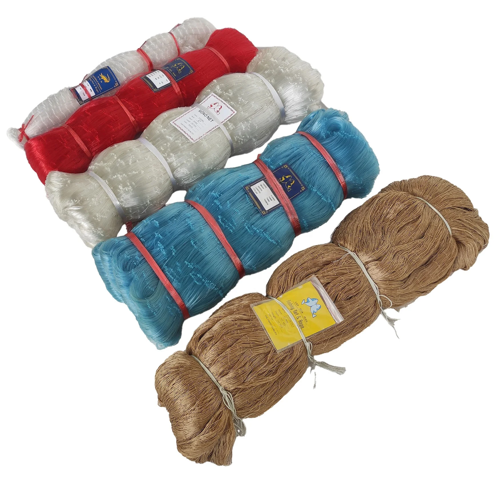 Best Pricing Cap-Dua Ikan Nylon/Polyester Multifilament Fishing Net Agriculture Color Nylon Net Bulk Purchase Export Wholesale