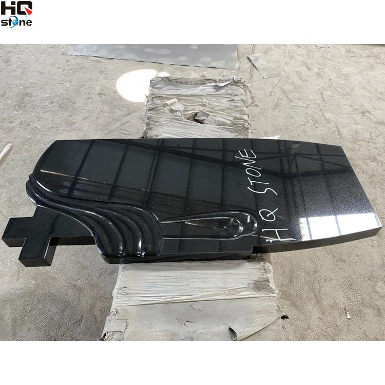 russia cemetery granite headstone  orthodox cross headstone granite shanxi black  russian style china black granite monument