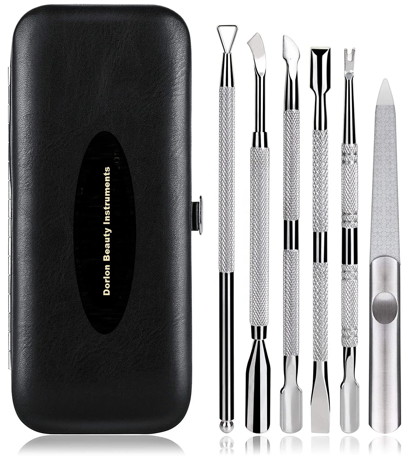 6PCS Manicure Set Nail Clippers, Stainless Steel Pedicure Grooming Kit, Professional Home Travel Nail Tools