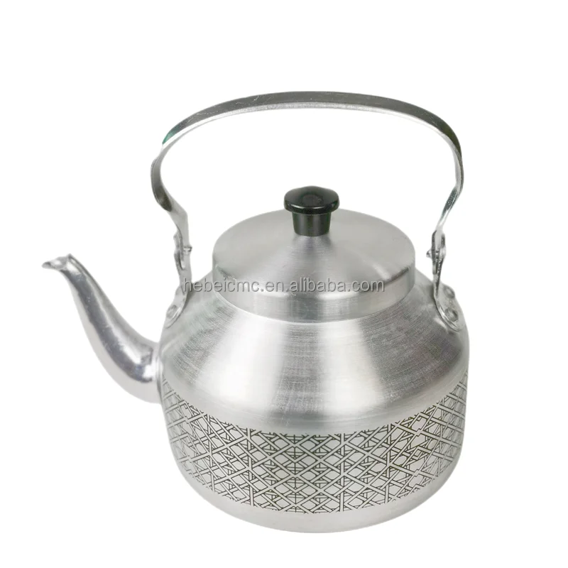 Metal Tea Pot For Stove Water Kettles Camping aluminium kettle traditional carved pattern