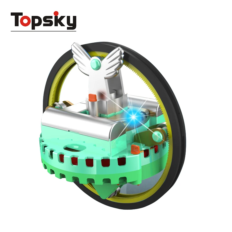 Magic Unicycle Wire Walking Robot Self Balancing Spinner With Lights Electric Balance Game Toy Car Educational Toys for Kids