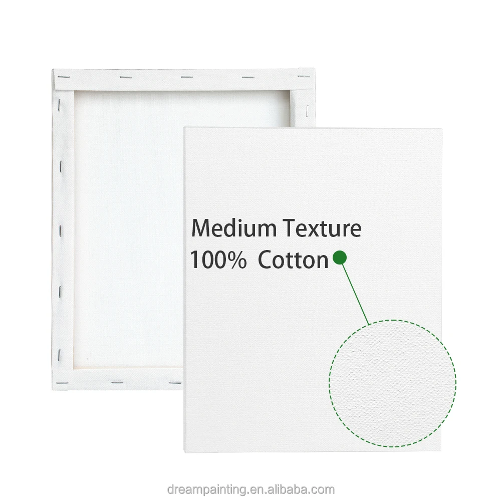 Custom Size Canvas Painting 30*40CM 6-Pack Set 380g Cotton Blank Stretched Canvas Print Art Supplies