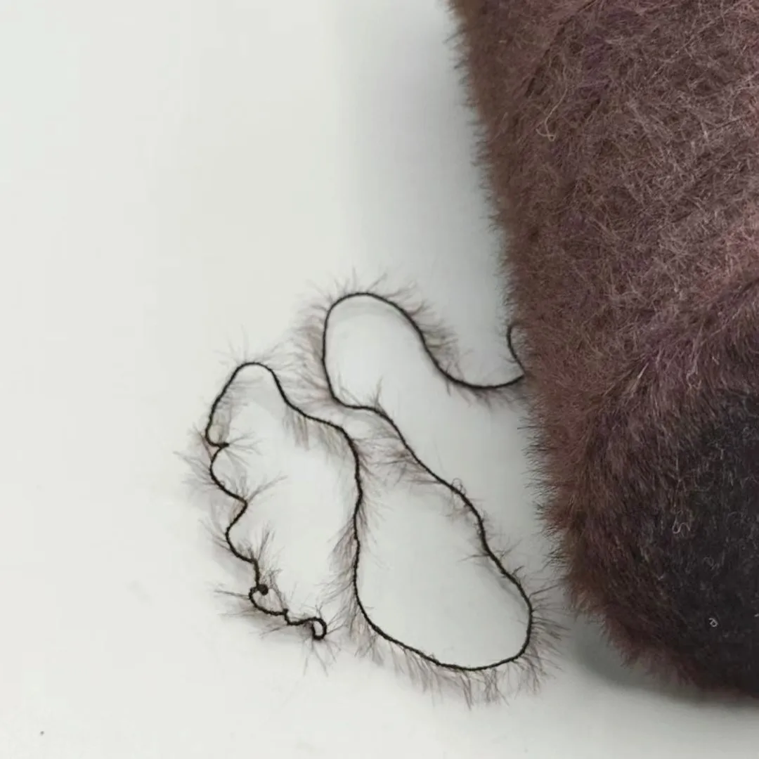 100% Nylon Feather Yarn Imitation Mink Yarn Manufacturers Direct Sale