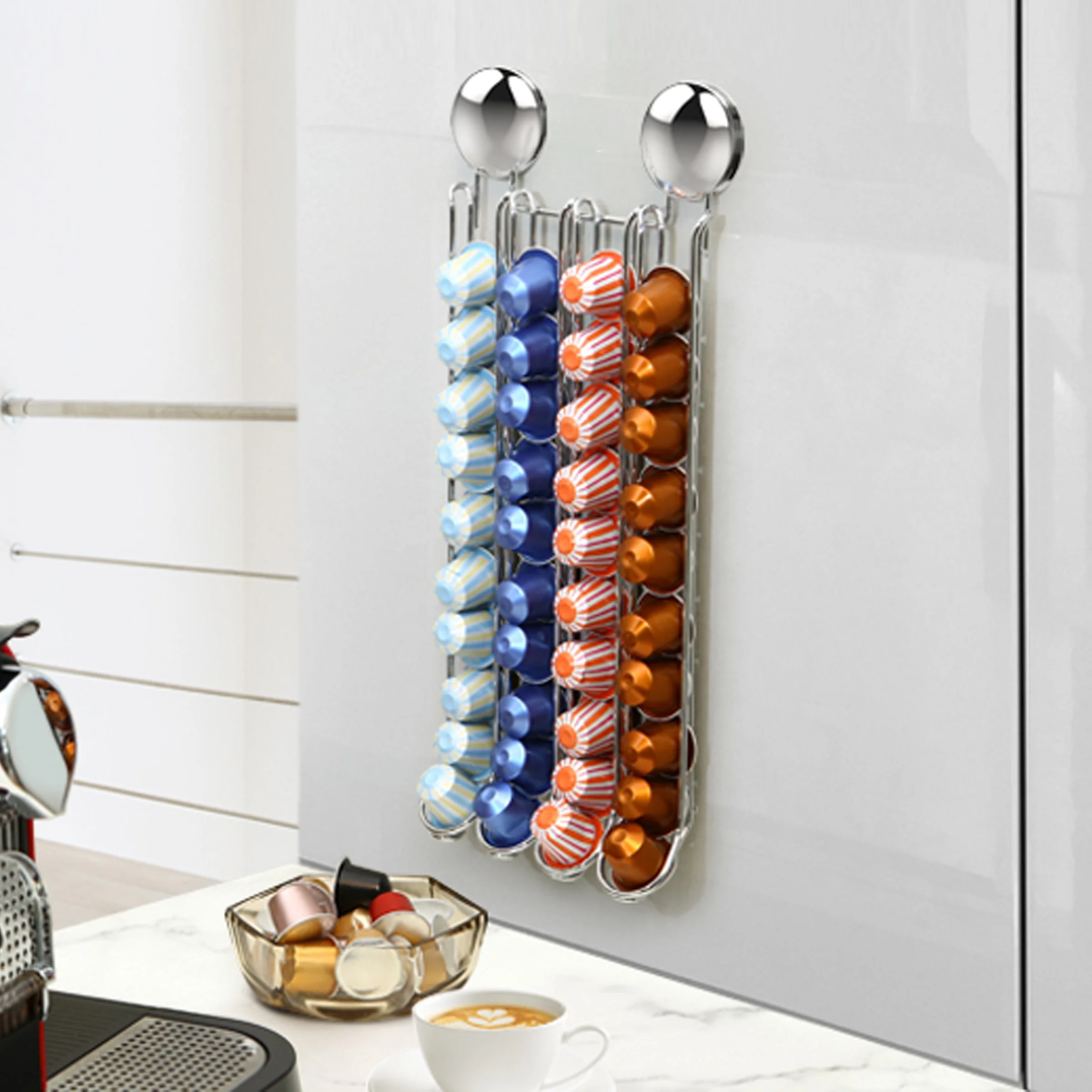 Moon Loc 40pcs Type 1 Coffee Pod Storage Coffee Capsules Holder Racks