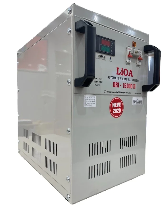 Высококачественный 1-фазный автоматический стабилизатор напряжения DRI-15000 II 220 В переменного тока мощность 15 кВА сделано во Вьетнаме для использования SVC