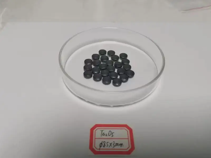 High purity tantalum pentoxide 99.99%  black Ta2O5 tablets