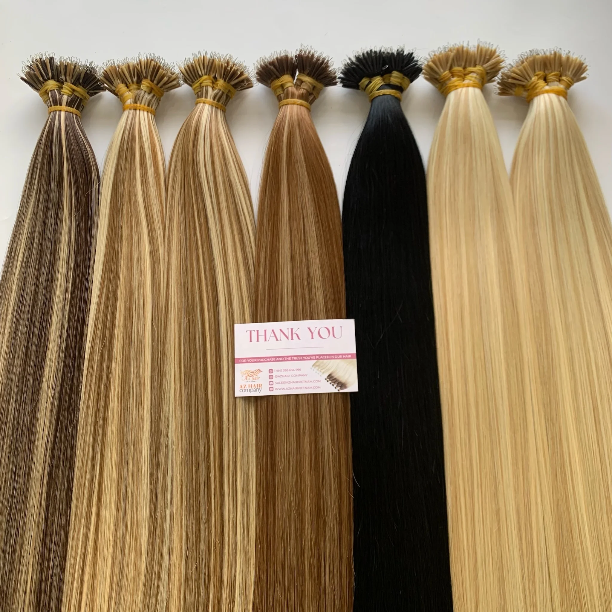 WHOLESALE 2024 HOT SELLING Vietnamese Double Drawn Pre Bonded Nano Ring Human Hair Extensions