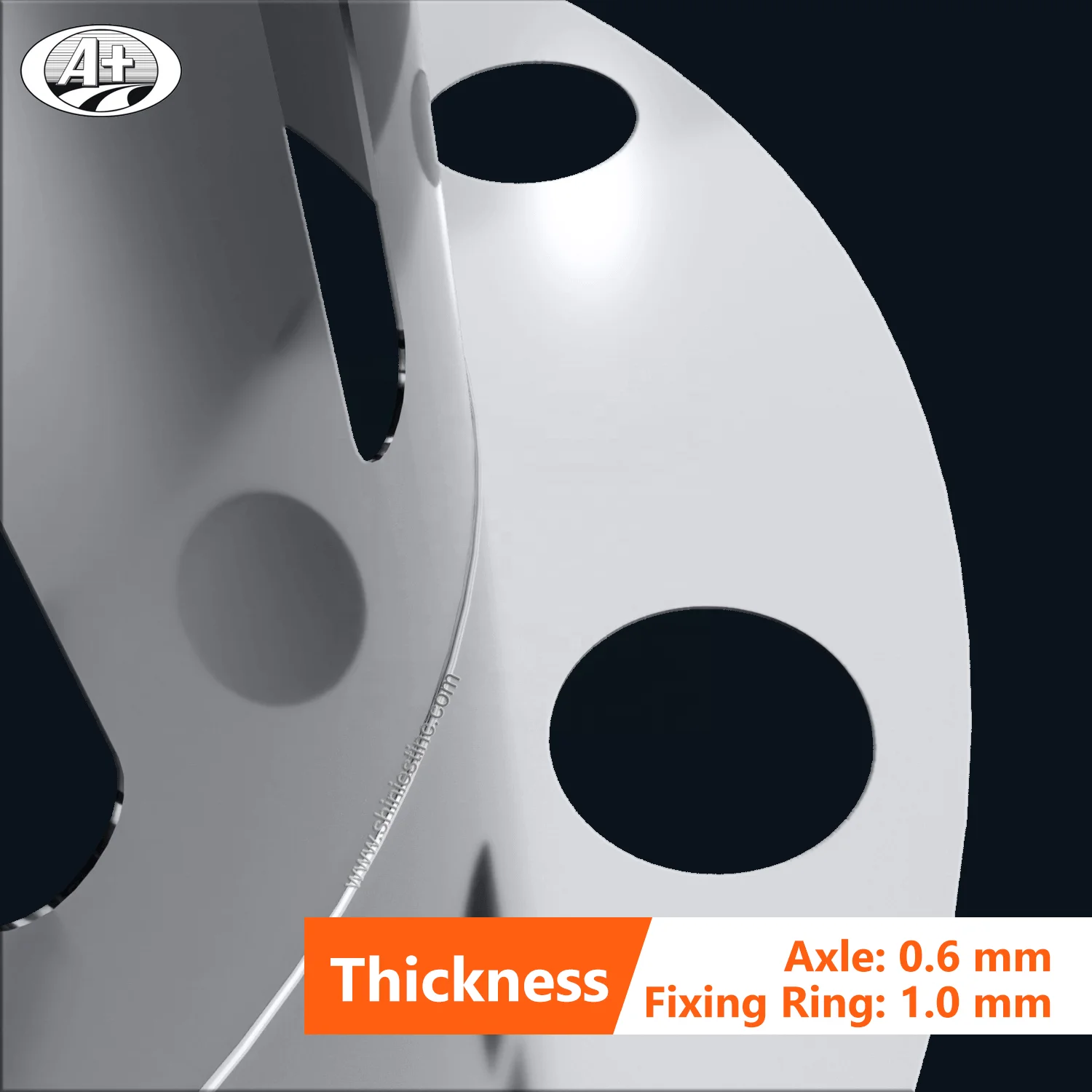 195AC-A_EU 19.5 T304 Stainless Steel Truck/Bus Rear Axle Cover cap One-Piece Design