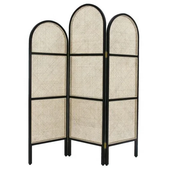 Premium Product Rattan Cane Webbing Divider Foldable Screen Room Divider