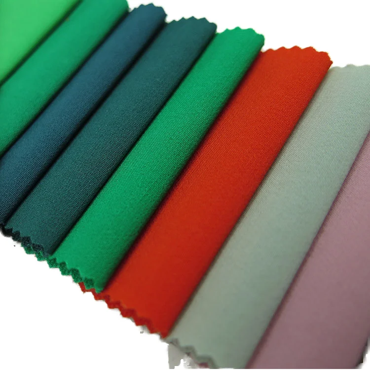 Popular Fashion 4-Way Stretch Spandex Fabric Breathable and Plain Dyed for Girls/Boys Windbreaker Outdoor Suit and Garments