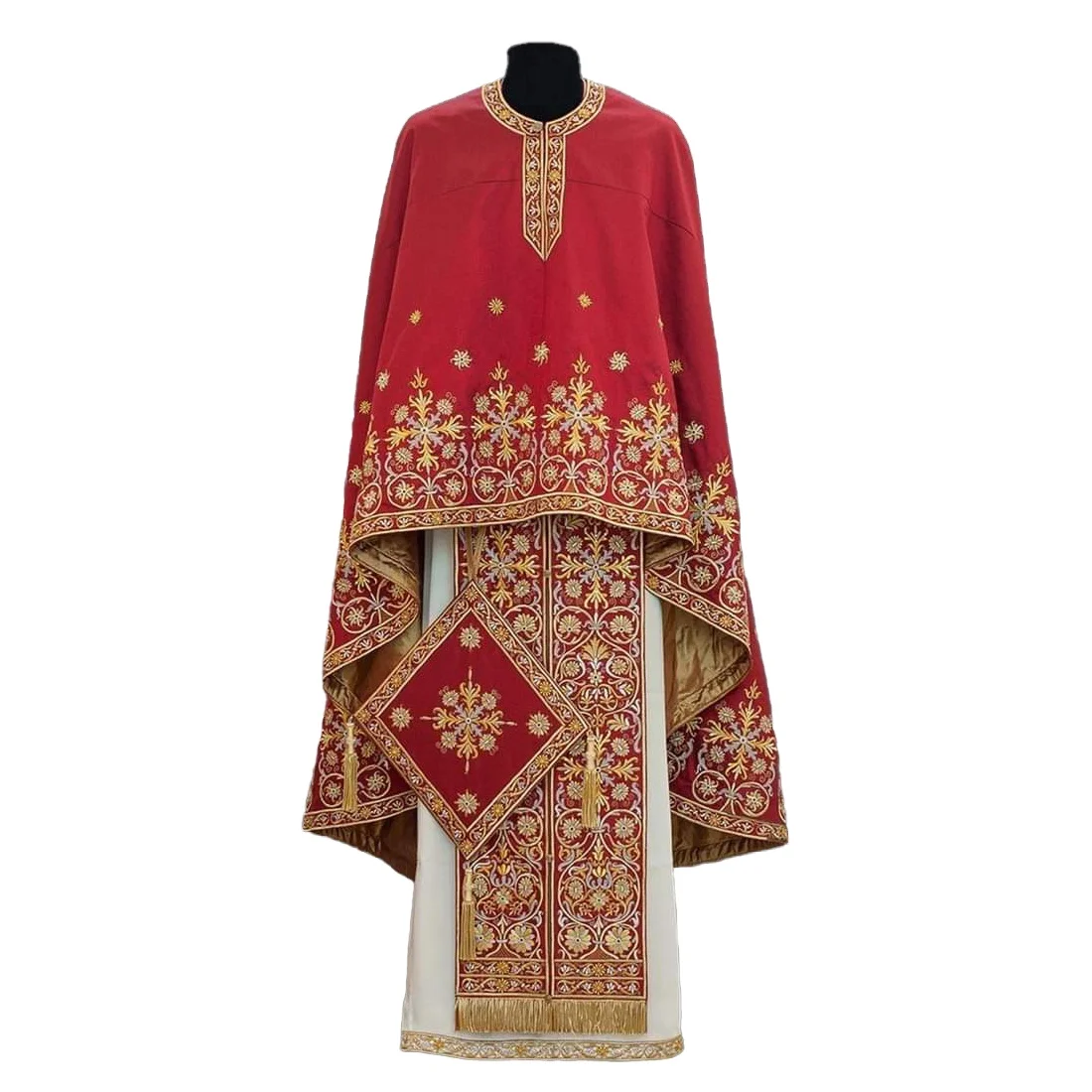 Hot Sale Embroidery Everyday Gothic Chasuble vestments church father dresses for church use