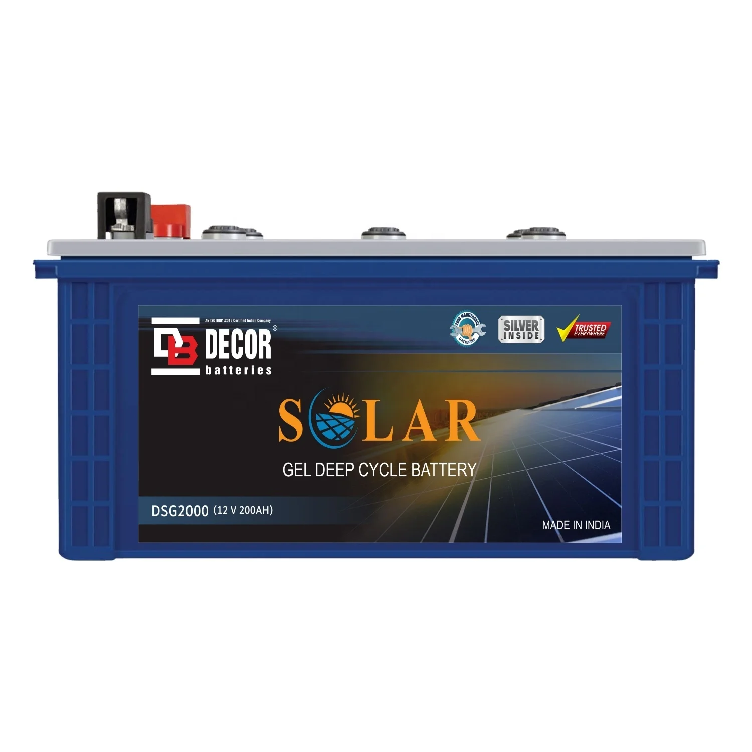 12V 200ah батарея глубокого цикла 200AH Off-grid power system solar gel Battery Сделано в Индии