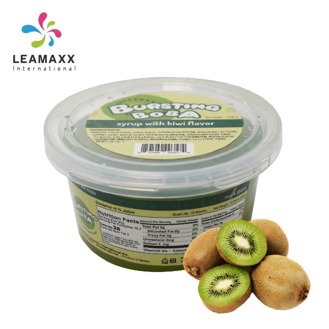 Taiwan Bubble Tea Shop Wholesale 490g Mini Tub  Instant Pomegranate Bursting Boba Popping Boba Juice Ball