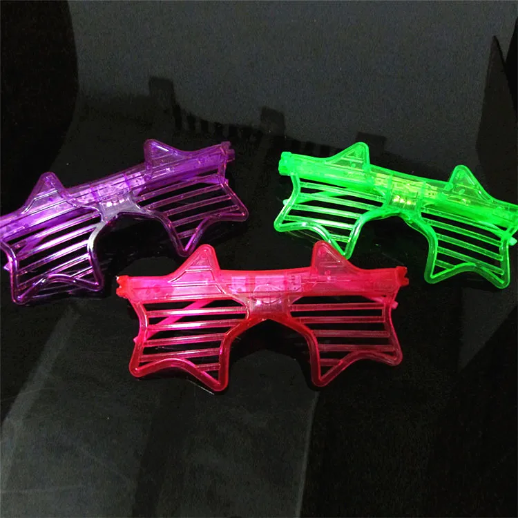 2023 Party glasses Led Glasses Light Up flashing shutter shades Glasses DJ party Decoration for Festive & Party Supplies