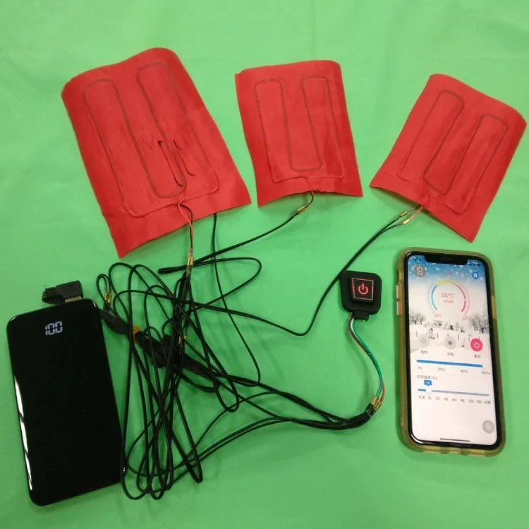 ODM OEM Smart Bluetooth APP Control 5V USB Heating Pad With Temperature Control By Mobile Phone