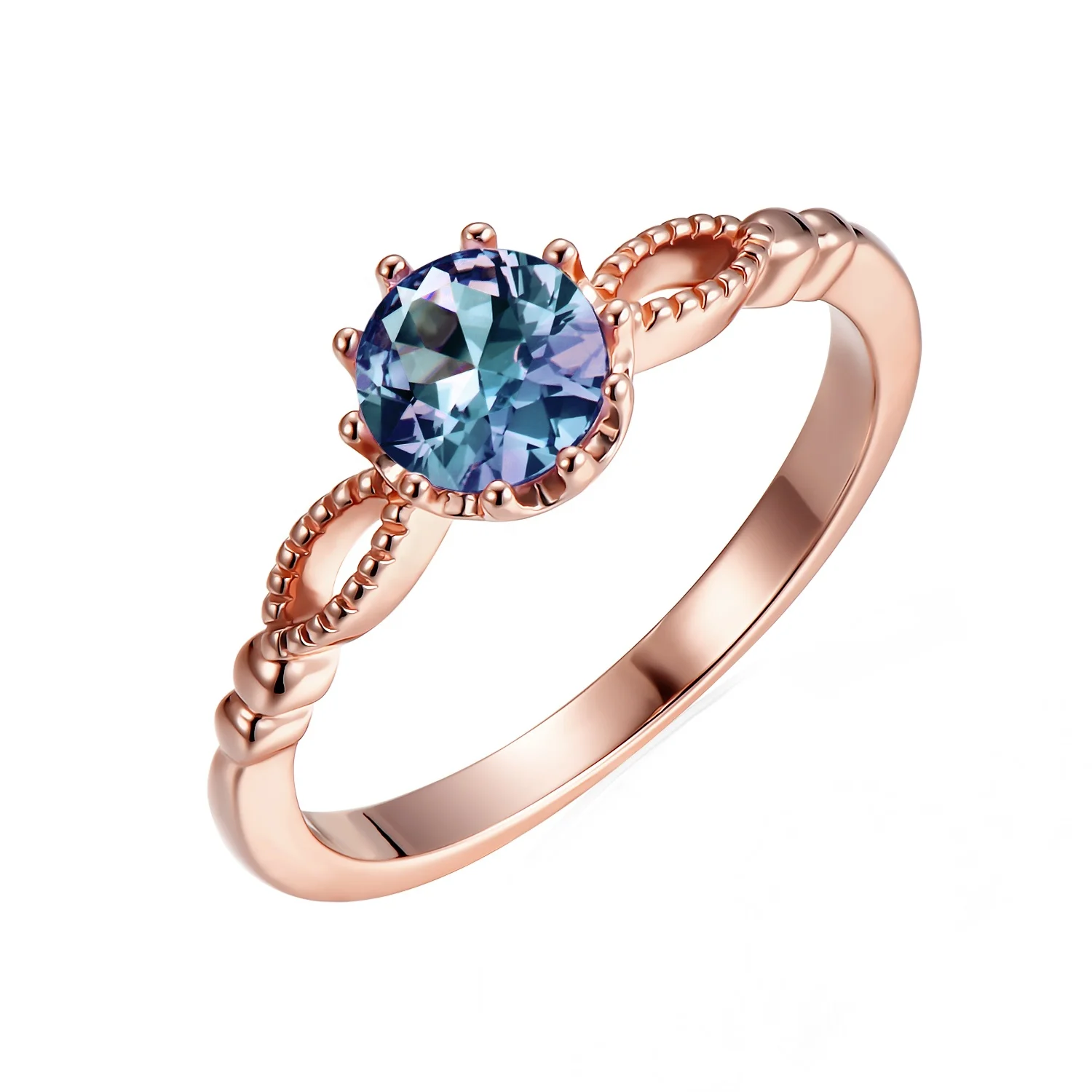 S925 Silver Lab Created Alexandrite Gemstone Vintage Crown Engagement Ring For Women Destiny Jewellery New Wedding Jewelry