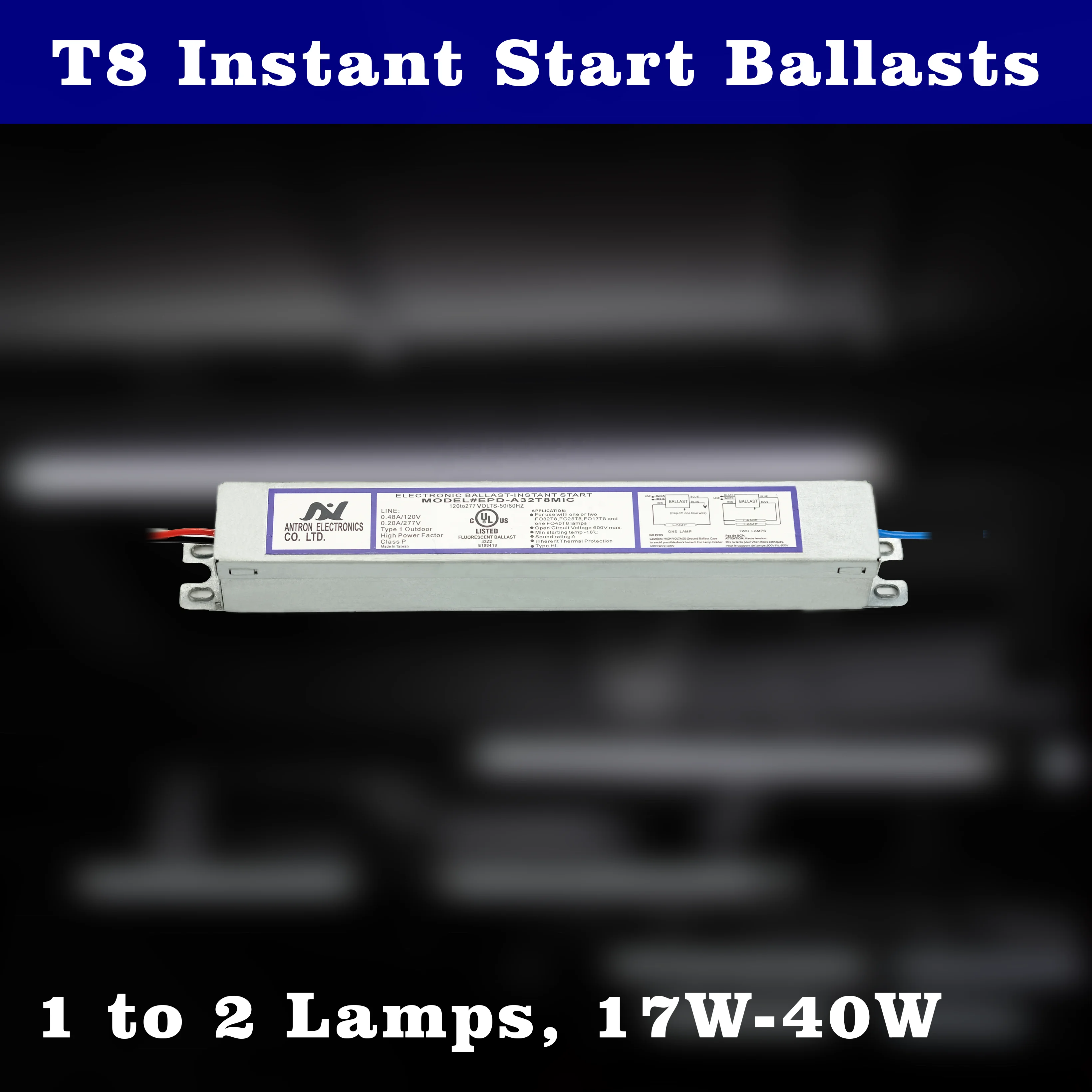Электронный балласт для лампы балласта T8 двойные 32 Вт