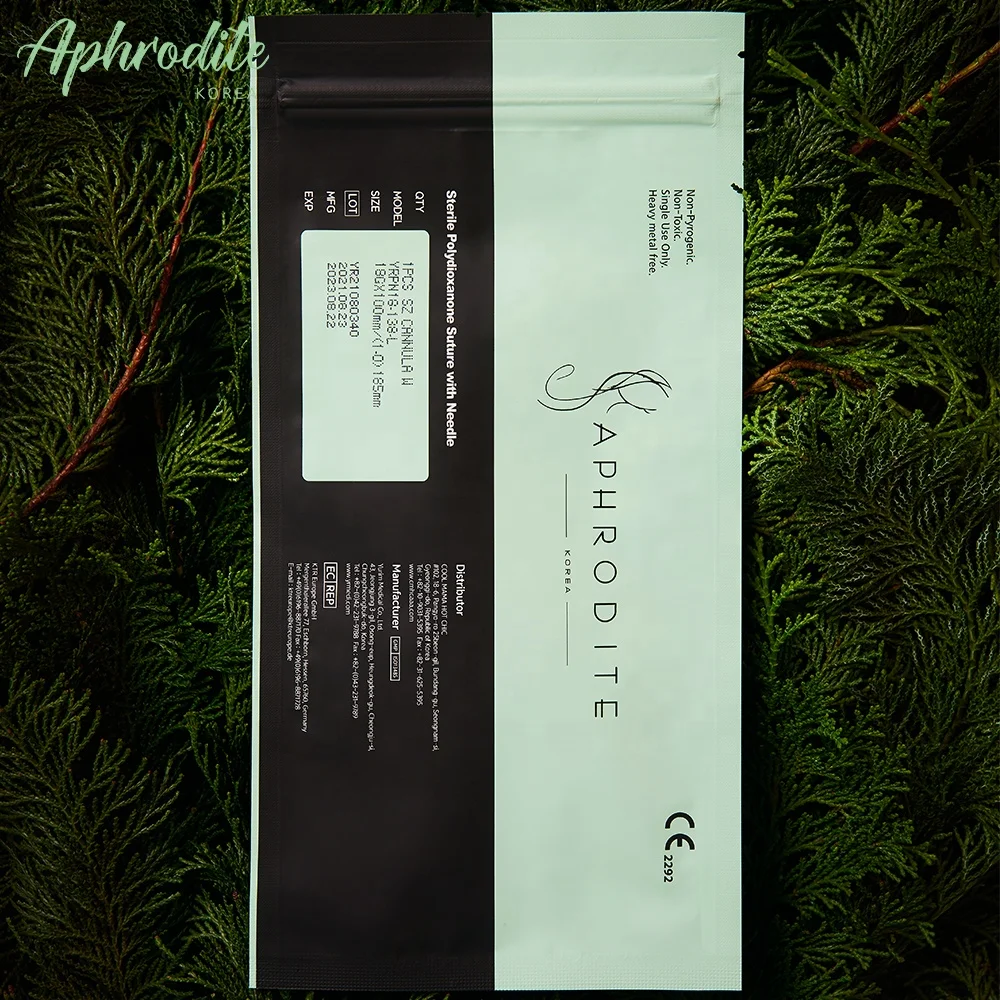 CE, GMP, ISO APHRODITE : KOREA BEST PDO Thread 3D 4D 6D 8D 12D COG Face V line lift PLLA PLACL Body and Skin lifting Suture