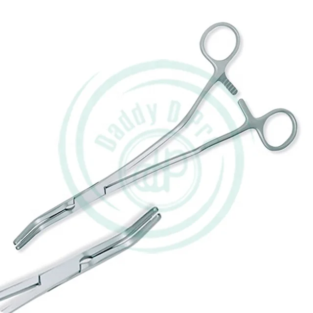 DDP CE ISO Hysterectomy Clamps Curved German Stainless Steel Hysterectomy Forceps Gynecology Urology Instrument Surgical Forceps