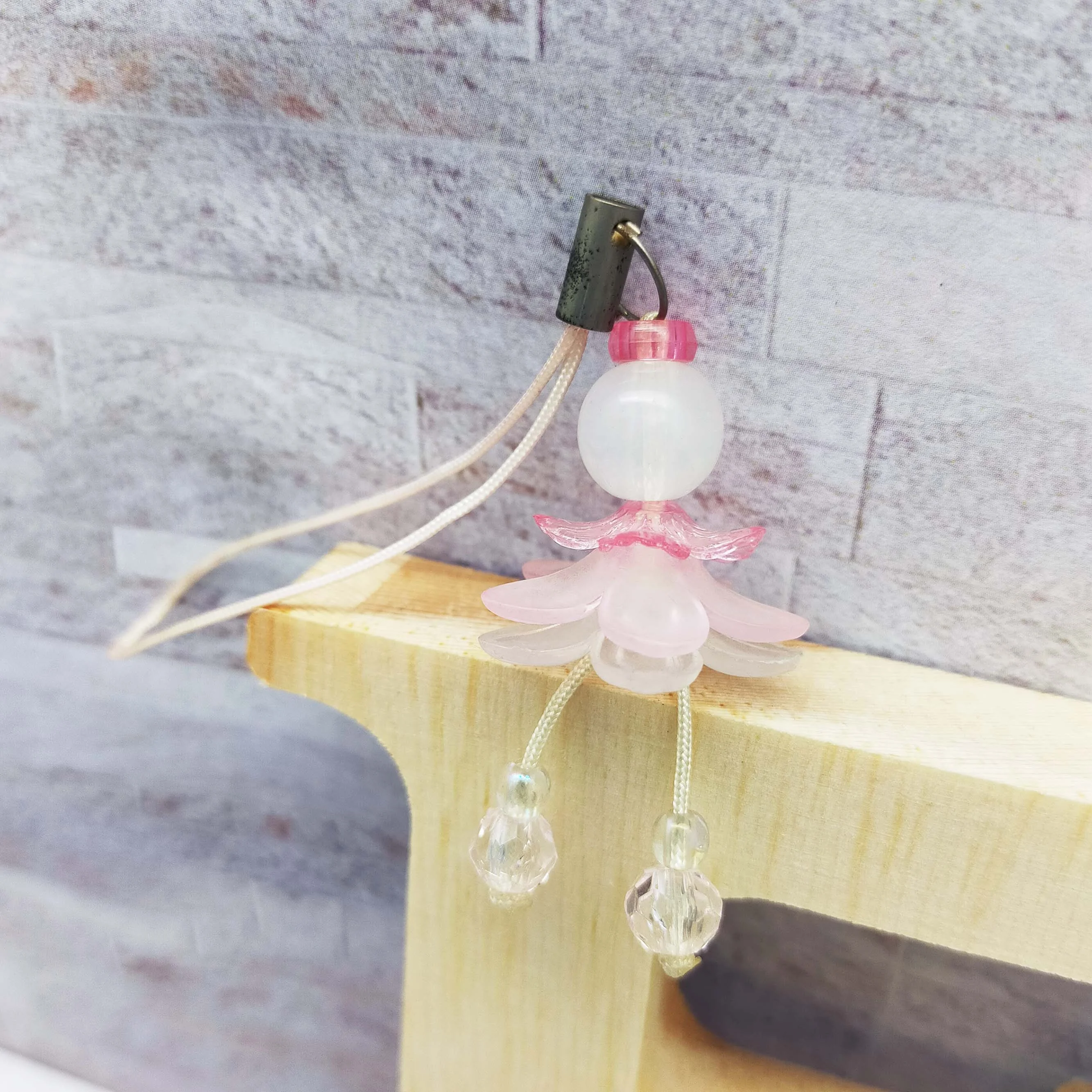 Lovely plastic Doll  key chain ornament for mobilphone  and bag