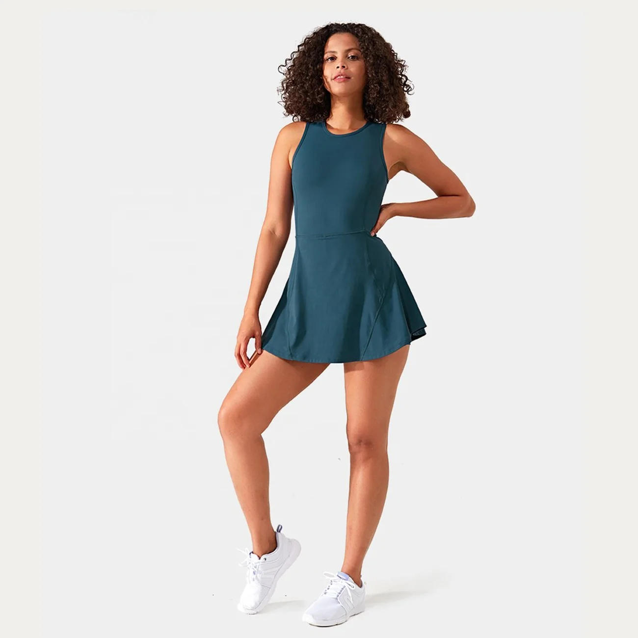 Custom Womens Tennis Clothes Female Dress Netball Skirt Uniforms Padel Golf One Piece Sleeveless Dreeses