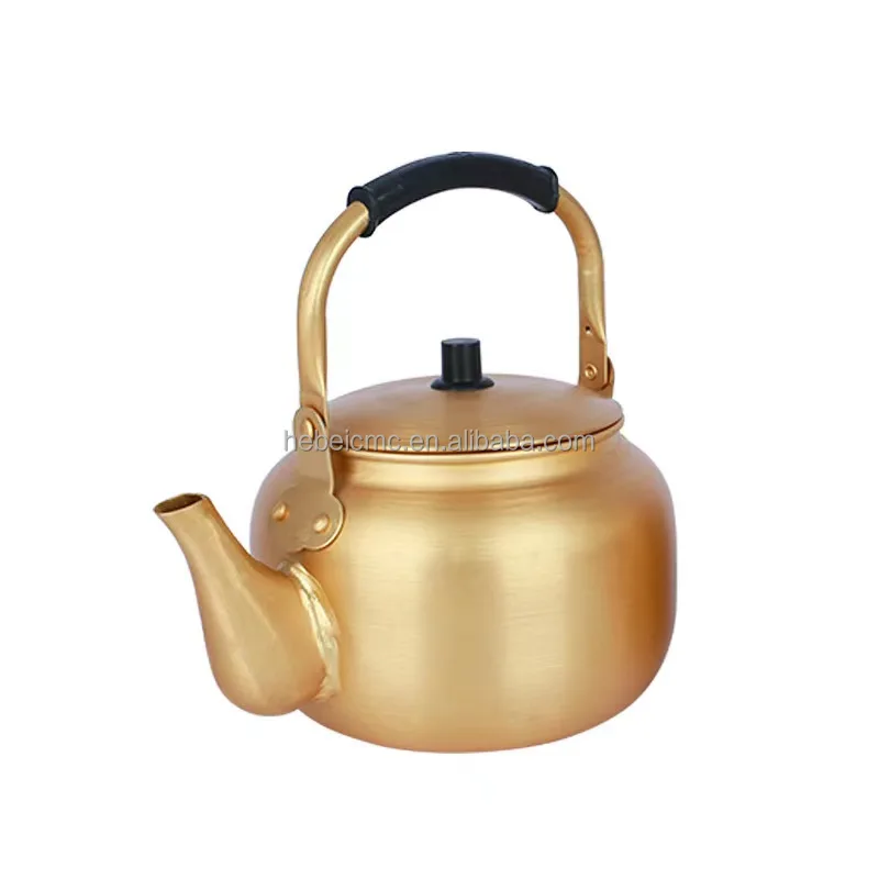 Factory Direct Sales Aluminum Yellow Kettle ,Aluminum Teapot Hot Sale Large Capacity Gas Water Kettle