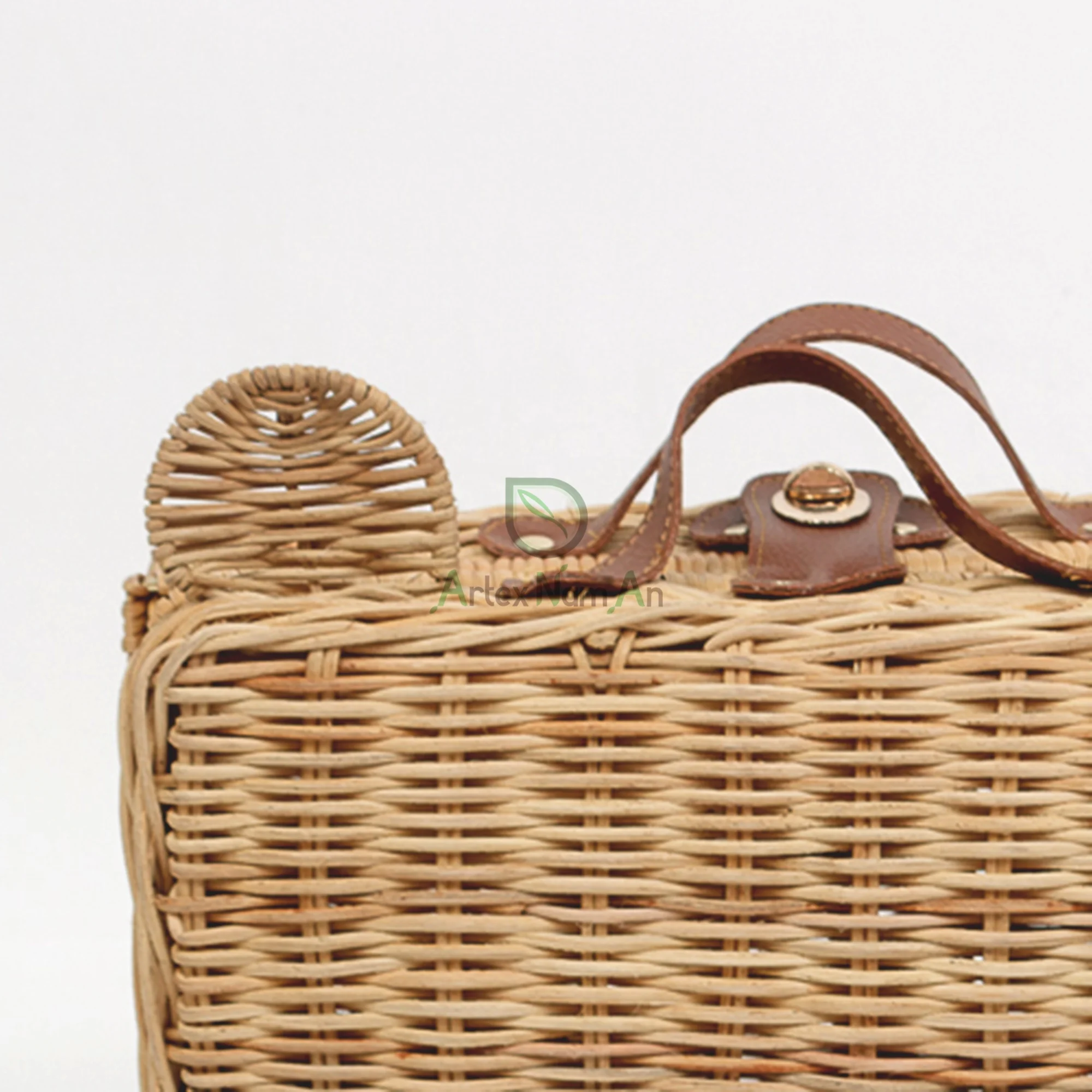 Vintage mini rattan luggage suitcases/wicker kids mini suitcases/rattan toy for baby & kids