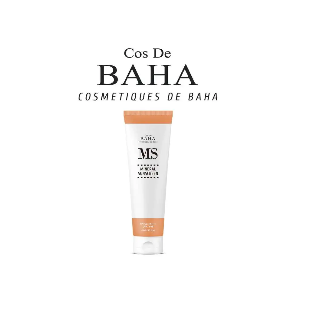 Минеральный солнцезащитный крем Cos De BAHA 45 мл (МС) блокирующий UVA andUVB-лучи Корея уход за кожей только для оптовой продажи