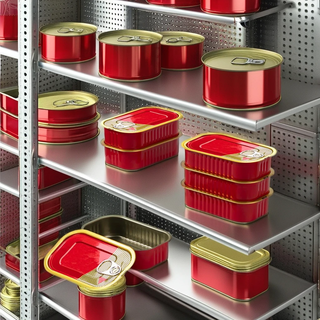 Tinned Tuna Salmon Milk Juice Square Food Grade Easy Open Cap Sardine Fish Tin Food Cans