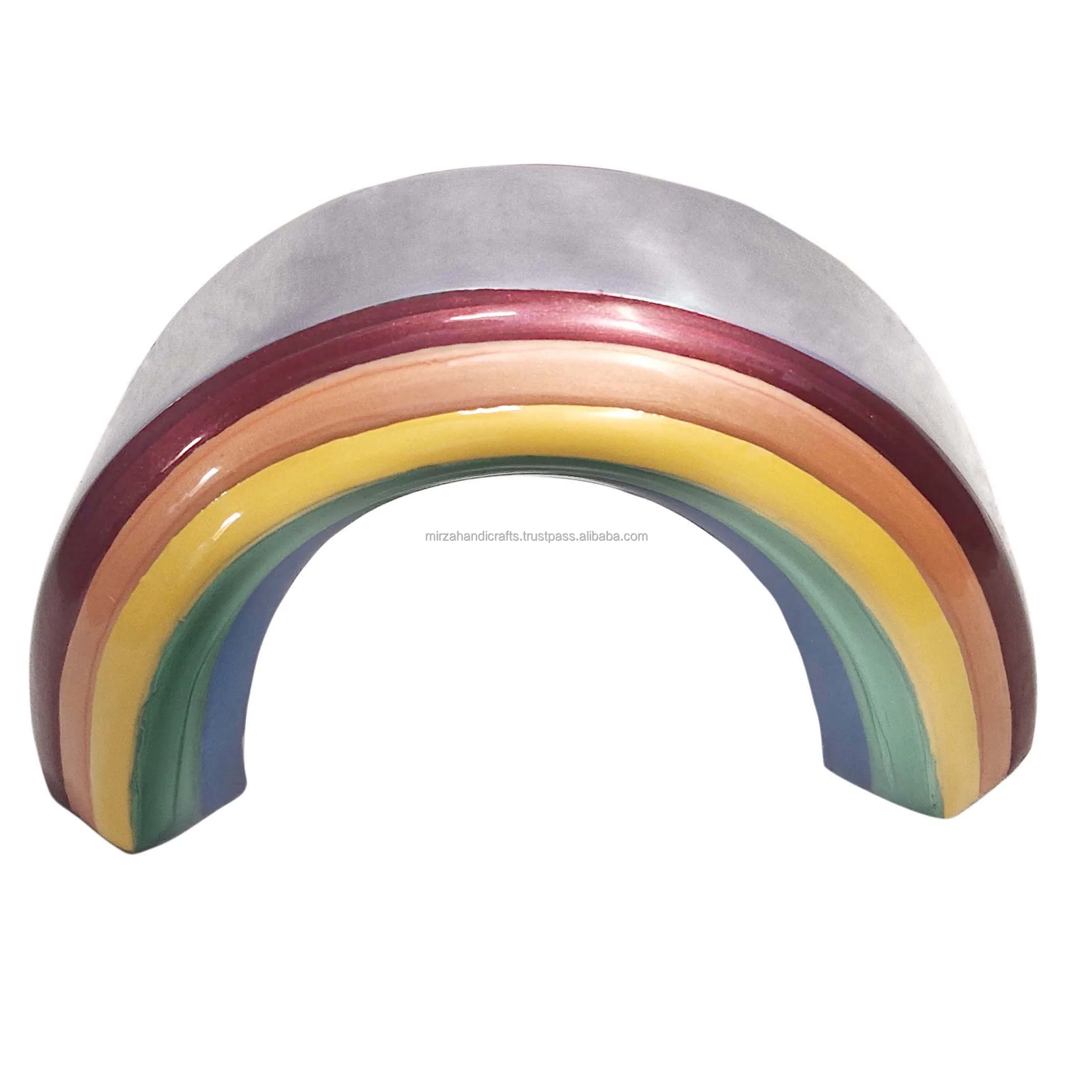 Adult Funeral Memorial Rainbow Cremation Urns for Human Ashes Brass Handcrafted Urn